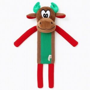 Large Christmas Moose Dog Toy